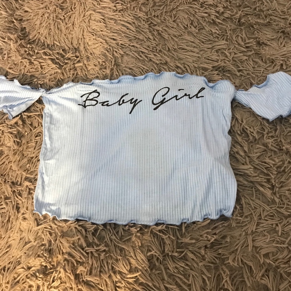 Off the shoulder crop top